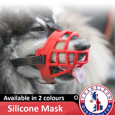 £7.25 • Buy Ultra Padded Silicone Dog Adjustable Muzzle Strong Basket Style 6 Sizes