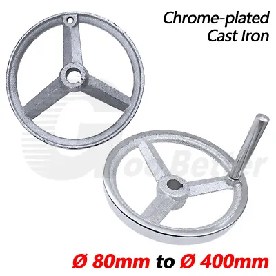 £9.42 • Buy Heavy Duty Lathe Machine Handwheel 80mm To 400mm Chrome-plated Cast Iron Keyway