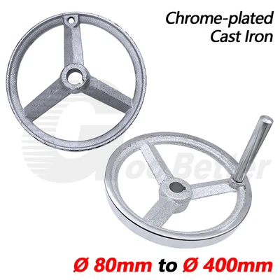 £9.42 • Buy Heavy Duty Lathe Machine Handwheel 80mm To 400mm Chrome-plated Cast Iron Keyway