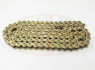 Heavy Duty Motorcycle Drive Chain 428-136 Gold For Sinnis Apache 125 • £20.95