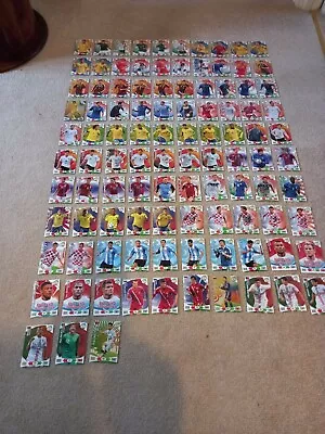 103 Different Panini Road To 2014 World Cup Football Cards • £3