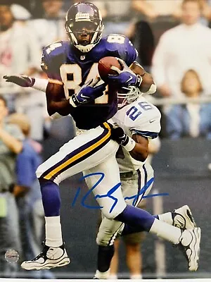 Randy Moss Minnesota Vikings Signed  8x10 COA Hologram PC475637 • $69.99