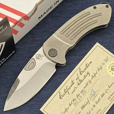 Medford Theseus Flipper CPM-S45VN Drop Point Blade Tumbled Titanium Handles • $640