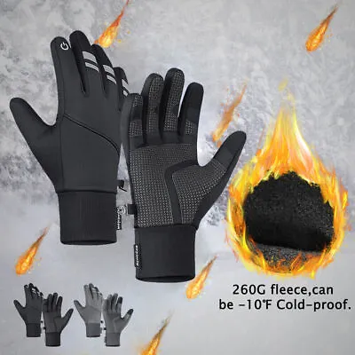 Mens Winter Gloves Thermal Warm Waterproof Ski Snowboarding Driving Work Mitten • $8.99