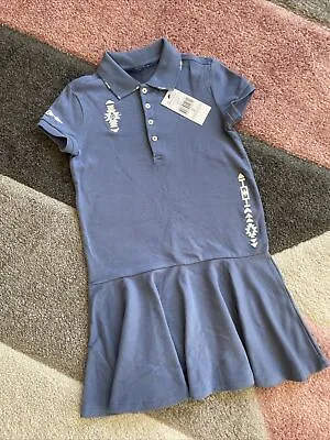 £29.99 • Buy Ralph Lauren Girls Blue Polo Dress Age 6 Years