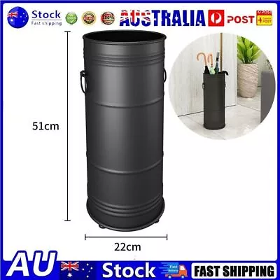 AU Umbrella Stand Vintage Style Metal Walking Stick Holder Rack 22x51cm Black • $37.99