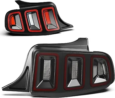 LED Sequential Tail Lights For 2010-2014 Ford Mustang Rear Brake Lamps Red Lens • $264.49