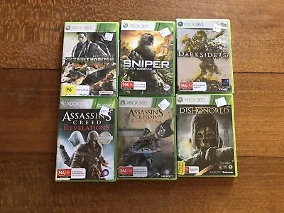 XBOX 360 Video Games Bulk Lot Of 6 Games. Pal Complete Free Post. • $47