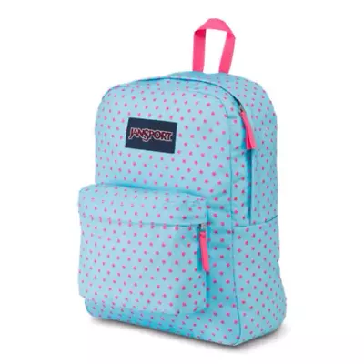 £29.95 • Buy JANSPORT Superbreak Backpack/Schoolbag Lipstick Polka Dot 25L JS00T5013B4