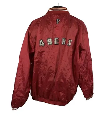 Men’s VTG ProPlayer NFL San Francisco 49ers Throwback Windbreaker Jacket Size M • $32.50