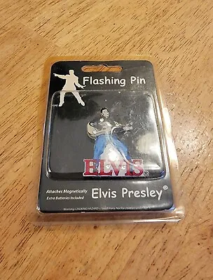 Elvis Presley Pin NEW Flashing Magnetic Attachment Lights Up Battery Powered • $10.99