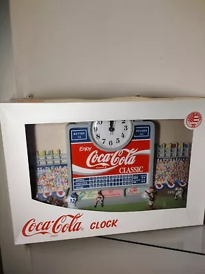 Vintage Coca Cola Clock Baseball Stadium Score Board Made In USA • $40