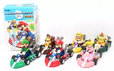 Mario Kart Wii Set Of 6 Pull Back Car Toy Figures (Furuta 2009 Japan Import) • $79.99