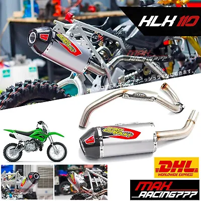 Exhaust Muffler Racing Carbon Pipe Full System Fit For Kawasaki Klx110l  Klx110 • $239.40