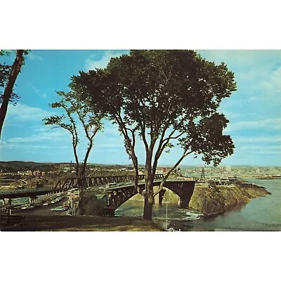 Postcard Reversing Falls & Bridge Saint John River Vintage Chrome Unposted • $6.64