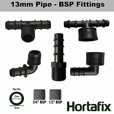 Barbed BSP Fittings For Irrigation And Pipe Connections • £1.95