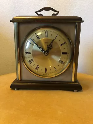 Vintage Onyx & Brass Metamec Electric Mantle Carriage Clock • £39.95