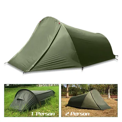 Outdoor Lightweight Camping Tent 1/2 Person Sleeping Bag Beach Hiking Bivy Tent • $75.04