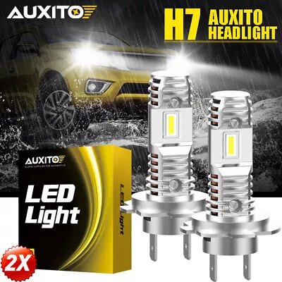 Canbus H7 LED Headlight Globes Bulb Kit Hi/Lo Beam 100w Canbus Free Bright White • $41.15