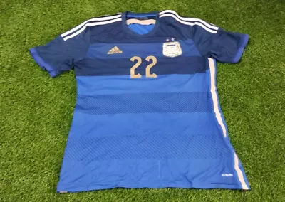 Adidas Argentina National Team Away Jersey - 2014 - #22 Lavezzi - Match Worn • $139