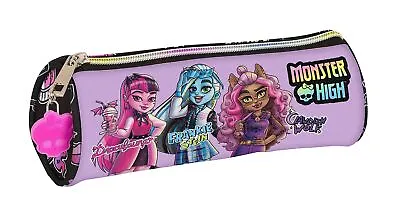 Safta Monster High – Round School Pencil Case Children's Pencil Case Ideal For • $22.51