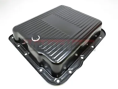 Black Powder Coated 700R4 4L60e 4L65E Automatic Transmission Pan GM Hot Rat Rod • $59.99