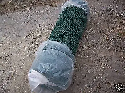 900 Mm H X 1 M Green Diamond Chain-link Mesh Fence By The Metre Repair Dog Hen • £11.46