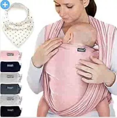 Baby Wrap Carrier Rose – Baby Carrier For Newborns And Babies Up To 15kg – Made. • £12