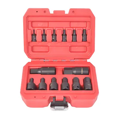 14PC 1/4 / 3/8 / 1/2  Drive  Allen Bit Sleeve Set Cr-Mo Impact Socket Set • $21.19