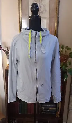 Zumba Dance Instructor Zip Up Jacket Cardigan Medium Gray- Rare! Fitness Active • £19