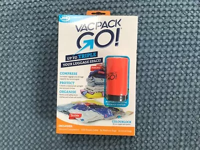 JML VacPack GO! - Portable Vacuum Storage Bag Sy • £15.95