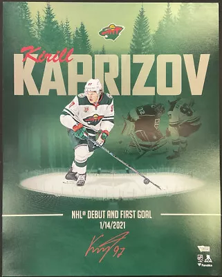 KARILL KAPRIZOV Signed Autographed 16x20 Photo Minnesota Wild FANATICS B081421 • $224.95