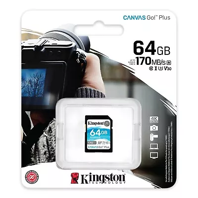 64GB Kingston Canvas Memory Card For Canon Powershot A810 Digital Camera • £13.99