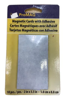 $9.98 • Buy Business Card Magnets ProMag Adhesive Attaching Size 2  X 3.5” Package Of 10 New