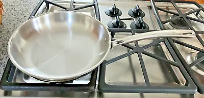 VIKING Frying/Saute Pan 10” 3 Ply 18/8 Stainless With Aluminum Core - Very Nice! • $39.50