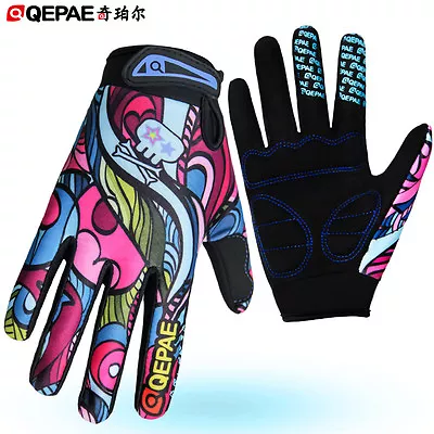 Qepae Women's Gel Cycling Gloves Full Finger Ladies Bike Bicycle Cycle Gloves • $24.19