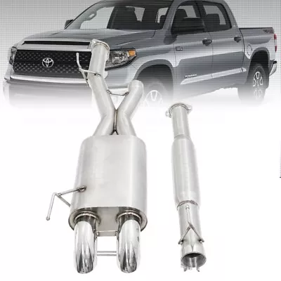 Megan Catback Exhaust Dual Turn-Down Tips For For 14-21 Tundra CrewMax 5.7L XK50 • $435.48