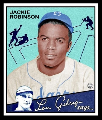 $0.99 • Buy 1934 Goudey Jackie Robinson Card Personally Made  Mt