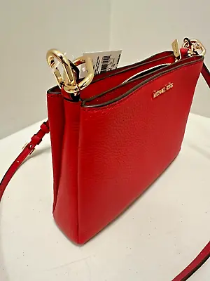 Michael Kors Trisha Medium Triple Compartment Crossbody Shoulder Bag Bright Red • $68.50