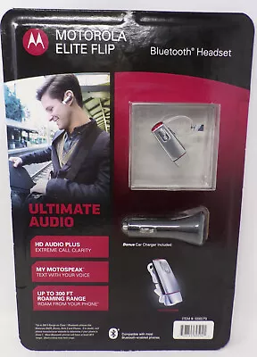 New Motorola Elite Flip Bluetooth Headset - Package Never Opened • $64.95