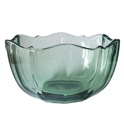 Villeroy & Boch Crystal  My Garden  Green 5  Fruit/Dessert Bowl Scallop Rim • $20