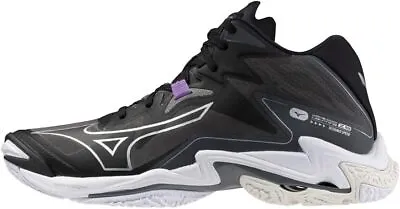 MIZUNO Volleyball Shoes WAVE LIGHTNING Z8 MID V1GA2405 51 White Black From JAPAN • $133.09