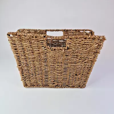 Vintage Wicker Magazine Rack 28cm X 40cm • £12.49