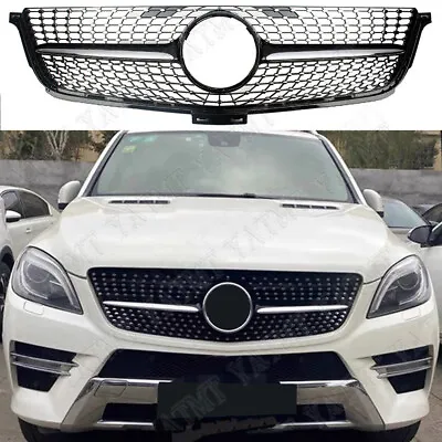 Front Racing Facelift Grilles For Mercedes-Benz W166 ML250 ML300 ML350 2012-2015 • $120.69