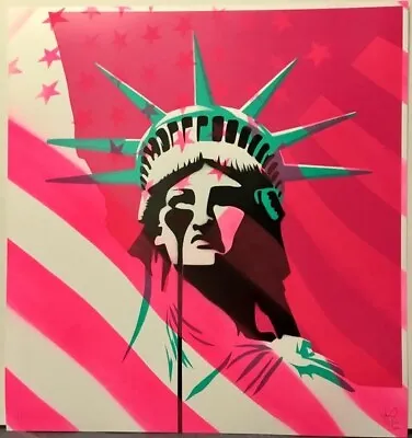 £1000 • Buy Pure Evil America’s Nightmare – PINK FLAG Hand Finished Original 1 Of 1