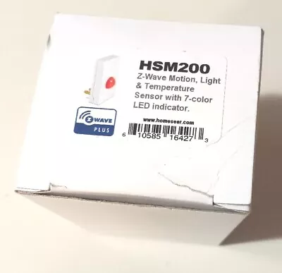 $59.90 • Buy HomeSeer HSM-200 Z-Wave Multi-Sensor Detects Motion Temperature & Ambient Light