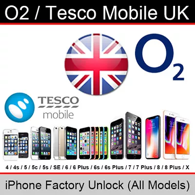 O2UK/Tesco Mobile IPhone Factory Unlock Service (All Models/Express Service) • $6.25