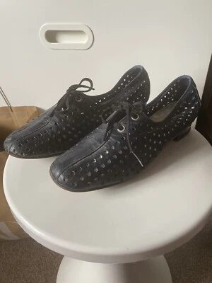 £25 • Buy Hush Puppies Vintage Twiggy 60’s Mod Shoes Heels Lace Up
