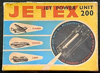 Vintage JETEX Jet Power Unit 200 Kit Engine For MODEL AIRPLANES CARS & BOATS • $150