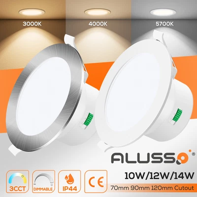 £221.37 • Buy LED Down Light Dimmable 10W 12W 14W Recessed Ceiling Light Tri Colour Changeable